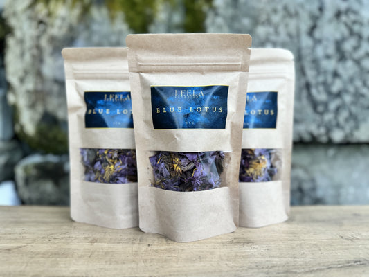 x3 Dried Blue Lotus Flowers - (20% Discount)